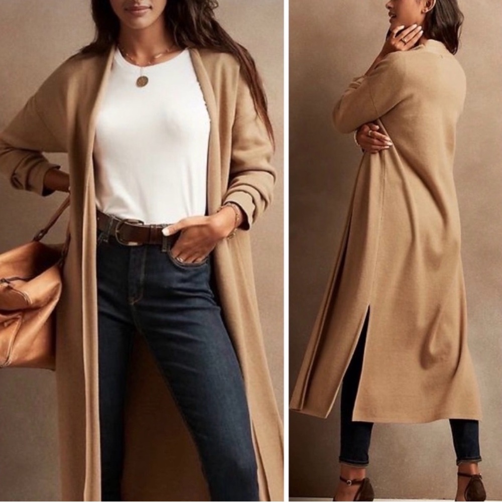 Banana Republic Camel Cardigan Small